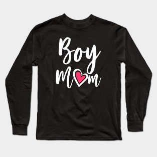 Boy Mom. Mother's Day Gift. Long Sleeve T-Shirt